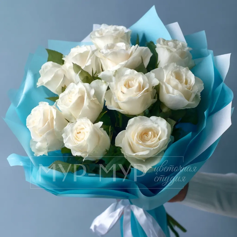 Белые розы &laquo;Тишина зимы&raquo;