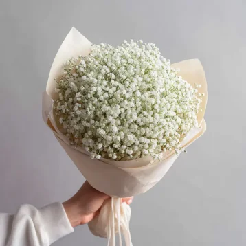 Монобукет из гипсофилы «Лёгкий штрих»