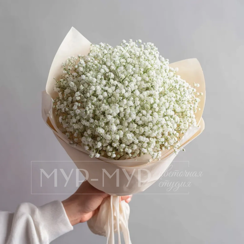 Монобукет из гипсофилы &laquo;Лёгкий штрих&raquo;