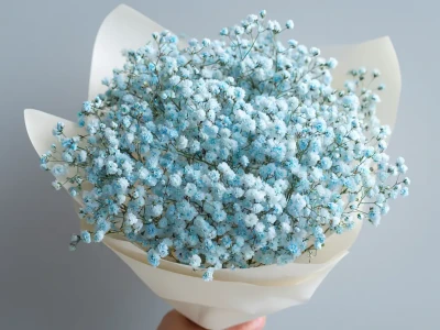 Монобукет из гипсофилы «Лунный свет»