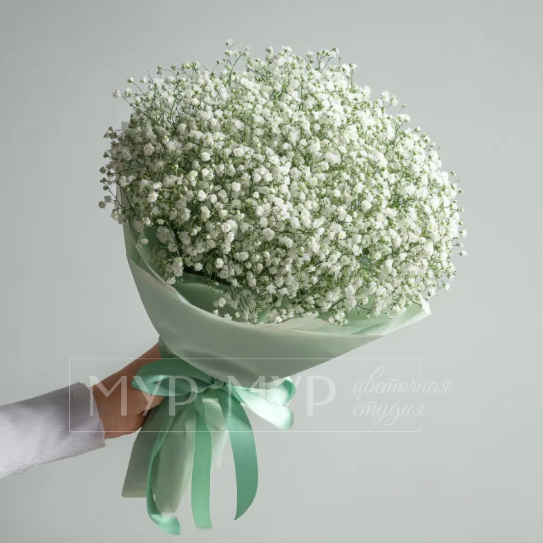 Монобукет из гипсофилы &laquo;Молочная вуаль&raquo;