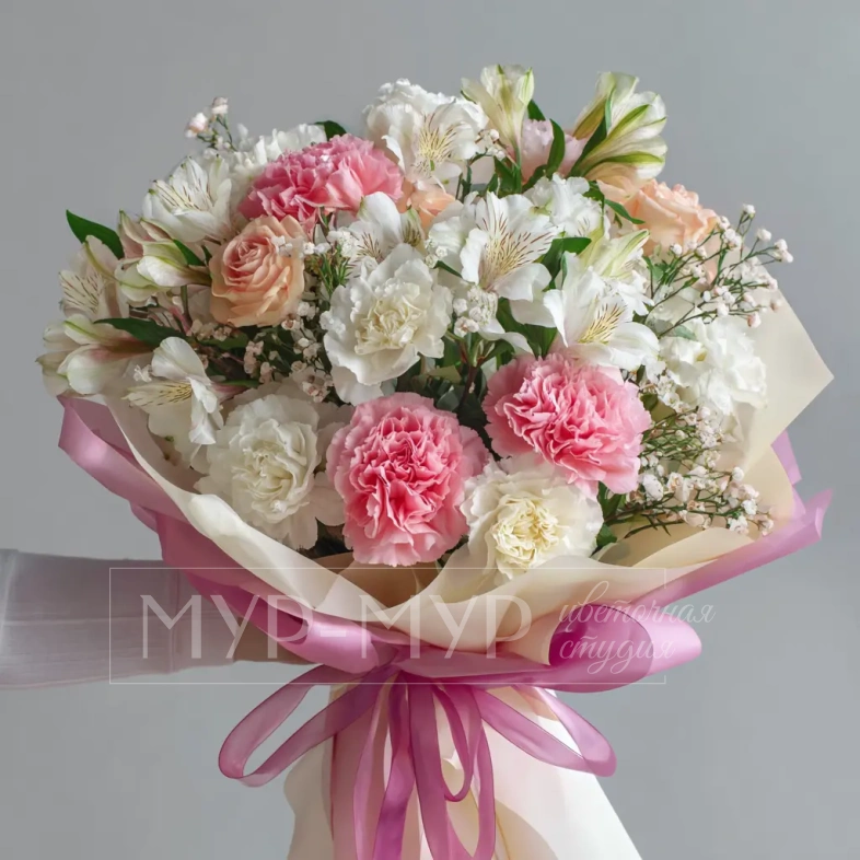 Букет с альстромериями &laquo;Игривое настроение&raquo;