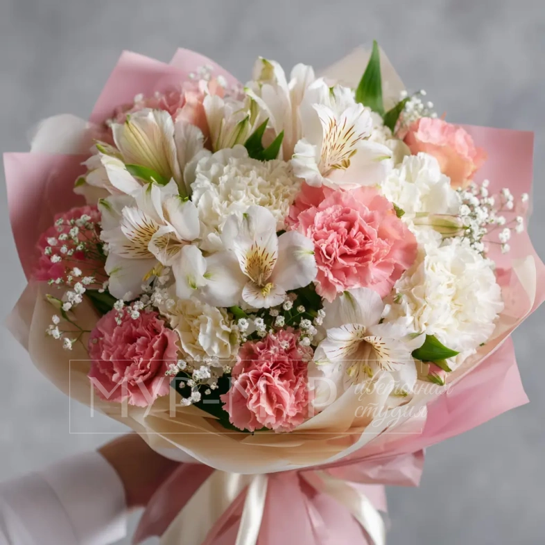 Букет с альстромериями &laquo;Игривое настроение&raquo;