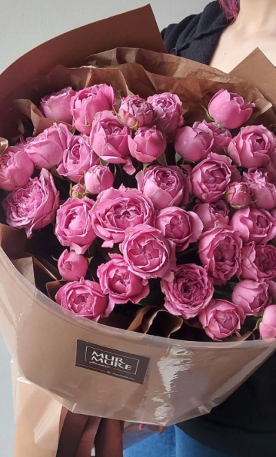 Розовый пионовый  букет