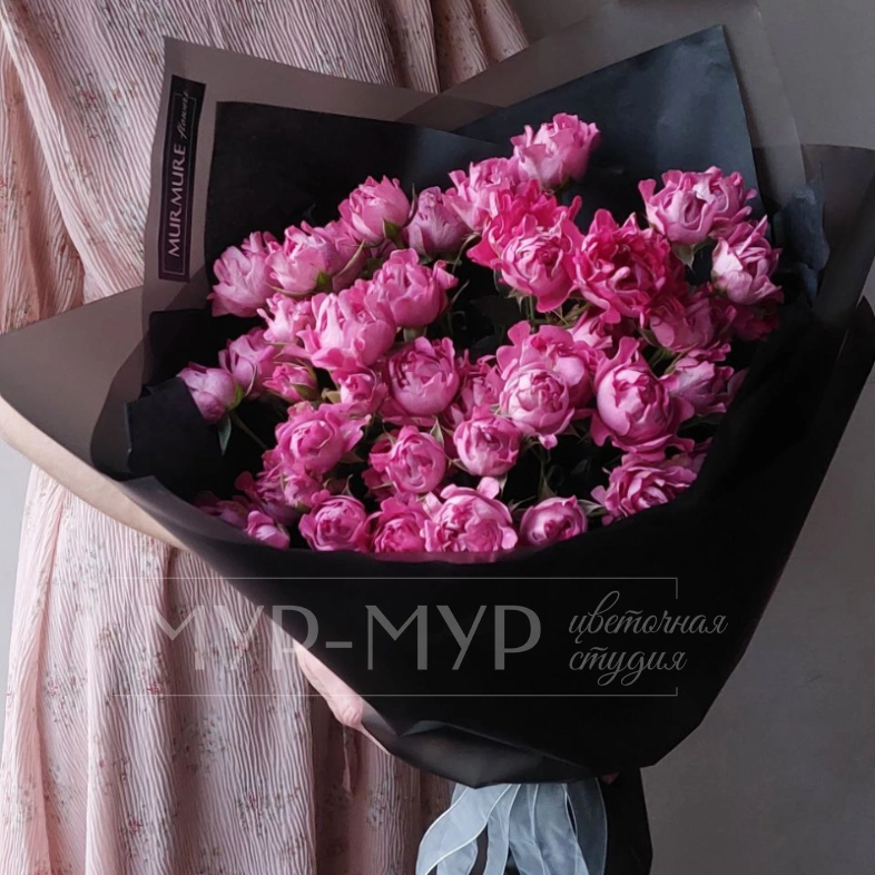 Букет из кустовых роз &laquo;Розовое изящество&raquo;