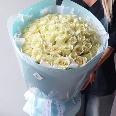 51 Голландская белая роза