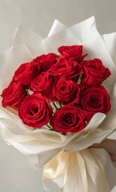 Красные розы «Горячий акцент»