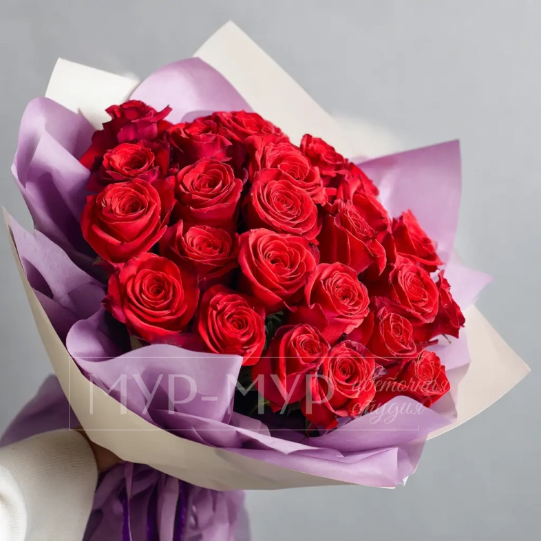 Красные розы &laquo;Чувства без слов&raquo;