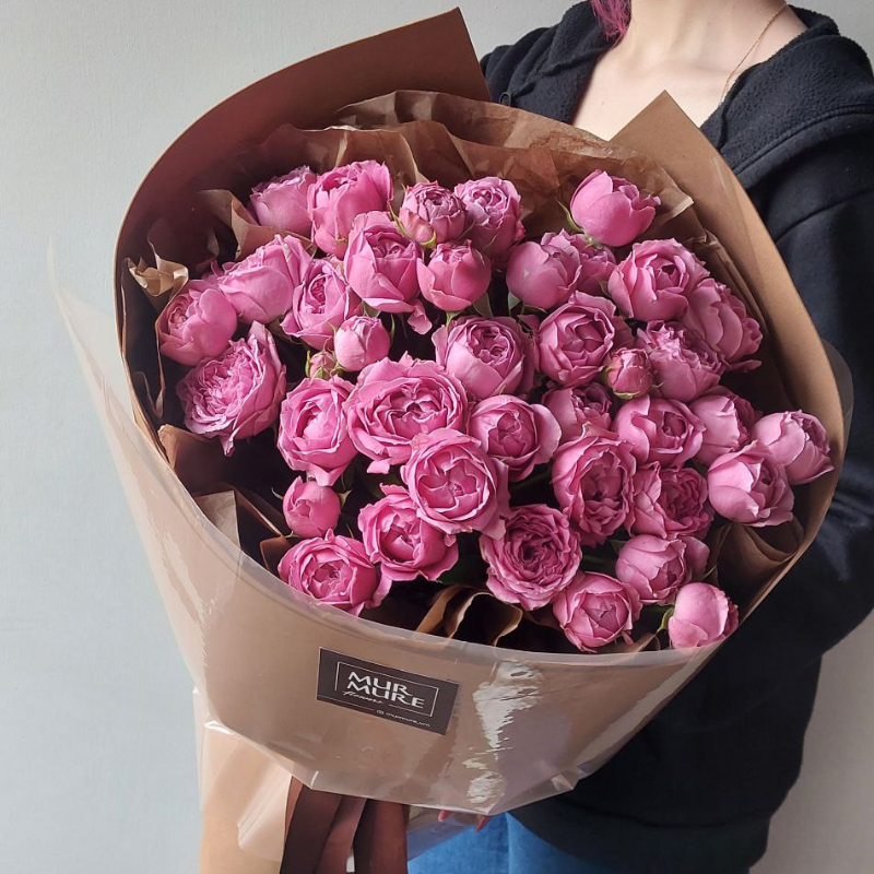 Розовый пионовый  букет